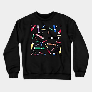 Dry erase marker pattern Crewneck Sweatshirt